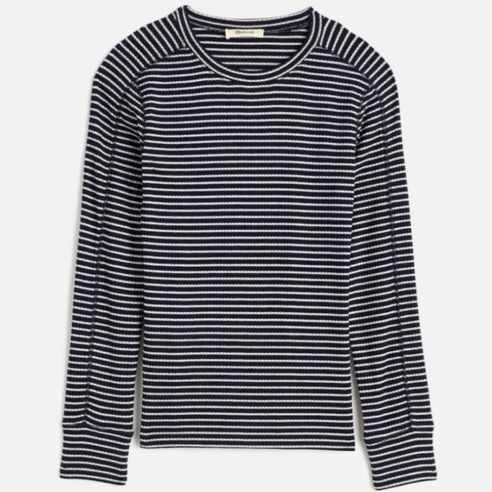 Madewell Ribbed Crewneck Long-Sleeve Tee